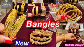 Beautiful new Kolkata design gold bangle  Gold Bangles from Tanishq  Swati nag [upl. by Ymmaj743]