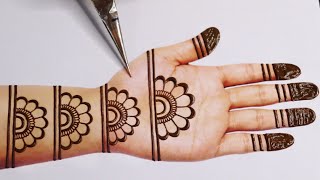 करवाचौथदिवाली स्पेशल आसान भरवा मेंहदी डिज़ाइनEasy Full Hand Indian Mehndi DesignMehndi ka design [upl. by Malarkey835]