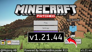 Minecraft Pe 12144 Patch Apk Download  Mcpe New 12144 Patch Version  SuvoXD [upl. by Rahmann789]