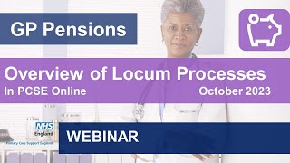 GP Pensions  Overview of Locum Pension processes webinar [upl. by Haelam]