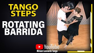 ROTATING BARRIDA Argentine Tango steps [upl. by Acinod136]