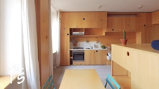 NEVER TOO SMALL Modular Milanese Micro Apartment  34sqm365sqft [upl. by Limaj]