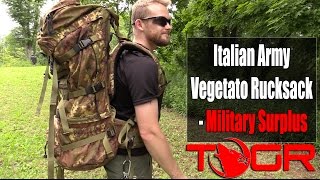 Best Military Pack  Italian Army Vegetato Rucksack  Military Surplus [upl. by Ruskin198]