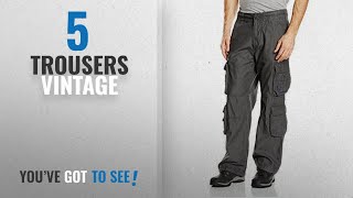 Top 10 Trousers Vintage 2018 Brandit Pure Vintage Trousers Pants dark camo [upl. by Haibot71]