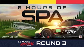 LIVE 6 Hours of Spa  Le Mans Virtual Series 2022 [upl. by Ained]