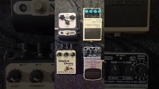 BOSS DD3 x NIG MODULA DELAY X BEHRINGER DR400 X DELAY GREATONE DY1 [upl. by Soble710]