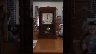 Walnut BatteryOperated DualChime Mantle Clock Whittington [upl. by Batchelor140]