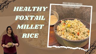 Healthy Foxtail Millet Rice Simple Millet Fried Rice Glutenfree Easy Millet Breakfast Recipe [upl. by Davilman]