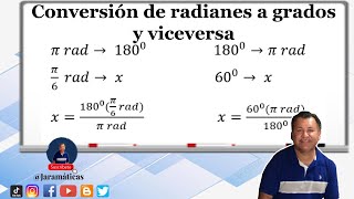 Aprende a convertir de radianes a grados y viceversa en menos de 5 minutos [upl. by West251]