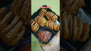 Spiral potato food ytshorts cooking viralshorts Santastiffin [upl. by Sungam]