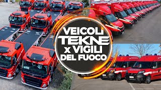 🚒🔥 VEICOLI TEKNE per VIGILI DEL FUOCO 🔥🚒 [upl. by Eicirtap]