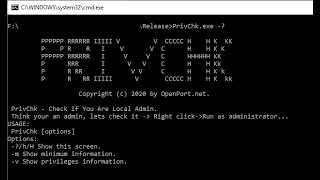 PrivCheck local admin windows 10 check tool [upl. by Joanna411]