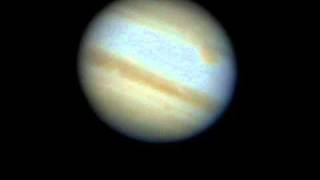 Jupiter with Sky Watcher MAK 180 and Philips Toucam pro II webcam [upl. by Laroy178]