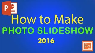 How to make photo slideshow in powerpoint 2016  Beginners tutorial [upl. by Eiro]