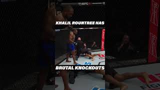 Khalil Rountree Has BRUTAL Knockouts ufc mma [upl. by Klump5]