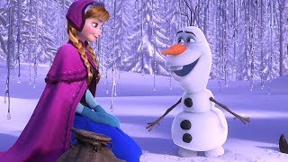 Anna and Kristoff Meet Olaf  FROZEN 2013 Animated Movie Clip HD [upl. by Eusoj148]