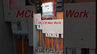 Mccb breakers not working mccb circuitbreaker electrical smdbpanel ytshorts wiring testing [upl. by Rebmak]