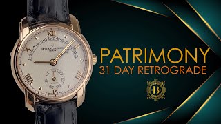 Vacheron Constantin Patrimony 31 Day Retrograde 47245000R8775 [upl. by Akimal]