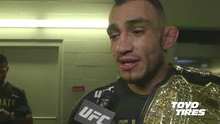 UFC 216 Tony Ferguson quotIm Coming After Conorquot [upl. by Anaihk712]