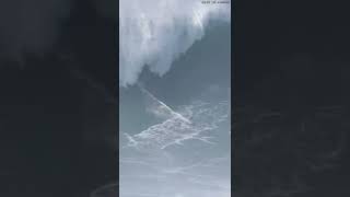 World record Biggest wave surfed 2621m Sebastian Steudtner at Nazare 2022 [upl. by Laris440]