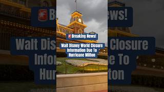 WDW storm closure news waltdisneyworld breakingnews hurricanemilton disney wdw news [upl. by Garnes949]