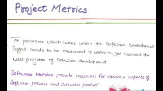 17 Project Metrics In Software Engineering In HINDI Download Notes  Project Metrics In Software [upl. by Acinomahs]