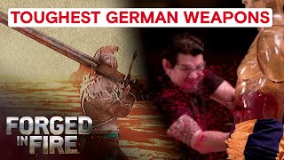 Top 7 VICIOUS German Weapons  Forged in Fire [upl. by Aihsa338]