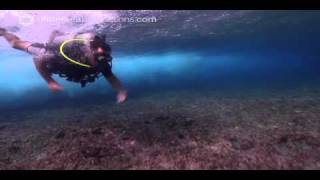 Scuba Surfing  underwater surfing  bodysurfing on SCUBA [upl. by Sorci]