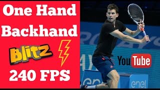 One Hand Backhand PERFECTION  Federer Wawrinka Thiem amp Dimitrov [upl. by Annah]