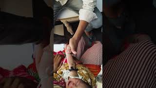 cannula insertion in Newborn baby cutebaby injection [upl. by Eiclud]