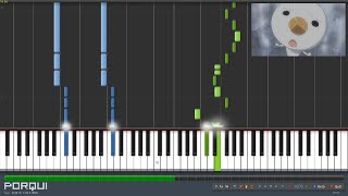 Fairy Tail Opening 1  Snow Fairy Piano Synthesia [upl. by Niknar]