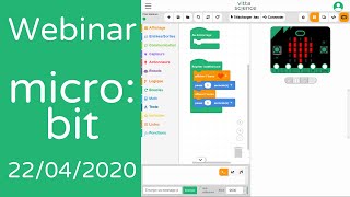 Webinaire microbit  22 avril 2020 [upl. by Leiuqese]