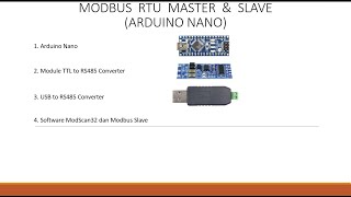 2 Arduino Modbus Slave and Master  Module UART TTL to RS485 Two Way Converter [upl. by Safko]