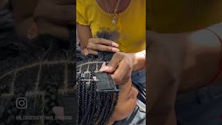 Knotless braids braids hairstyles knotlessbraids haircare [upl. by Eirrod]