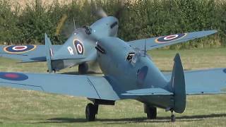 Spitfire PR11 Duo at Shuttleworth 2018 [upl. by Orten]