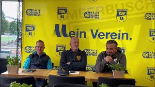 Pressekonferenz nach NiederrheinpokalAchtelfinale TSV Meerbusch  Union Nettetal 131024 [upl. by Eldnik]