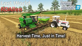 Harvest Time Just in Time  E64 Lost World  Farming Simulator 22 [upl. by Hayne20]