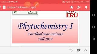 Phytochemistry alkaloids introduction part 1 [upl. by Ermentrude160]