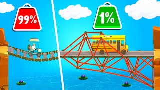 The Quest For LOW STRESS on Every Bridge  Poly Bridge 3 [upl. by Banky]