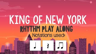 King of New York  Newsies  Rhythm Play Along EASY [upl. by Coyle977]