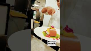 Fish terrine tamato jelli and harbs oil foodie attitude food [upl. by Disini93]