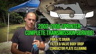 T1N Sprinter 20042006 Transmission Service  Valve Body Removal [upl. by Elay]