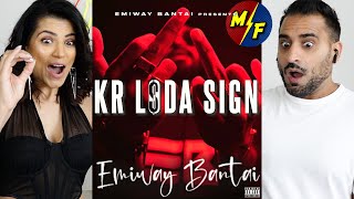 EMIWAY  KR LDA SIGN OFFICIAL VIDEO EXPLICIT REACTION [upl. by Akimaj]