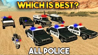 EVERY POLICE CAR FROM GTA SAN ANDREAS [upl. by Regor]