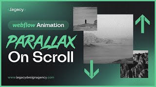 Parallax Animation On Scroll  Webflow Interaction And Animation Tutorial [upl. by Ardnaik]