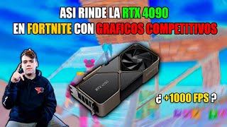 MONGRAAL nos ENSEÑA CÓMO RINDE LA RTX 4090 😈 en Fortnite Capitulo 4 con los GRÁFICOS COMPETITIVOS 😳 [upl. by Hammock801]