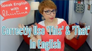 How to use quotthisquot amp quotthatquot in English  Understand English grammar [upl. by Nayhr936]