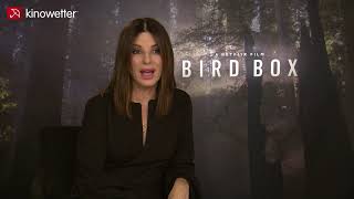 Interview Sandra Bullock  BIRD BOX [upl. by Enaywd461]