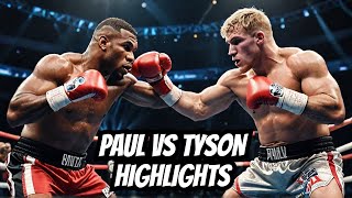 Jake Paul vs Mike Tyson FIGHT HIGHLIGHTS [upl. by Mullins]