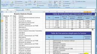 Cómo Obtener Las Tablas Para La Edad Y Carrera datos no numéricosswf [upl. by Attelrac]